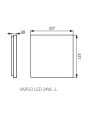 Потолочный светильник KANLUX Varso LED 24W-NW-L (26447), 100013251