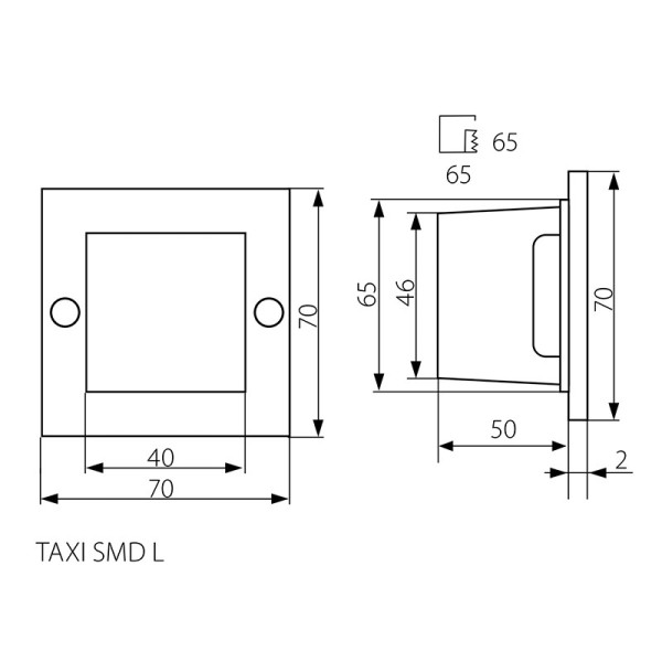 Вуличний світильник KANLUX Taxi SMD L C/M-NW (26461) , 100013385