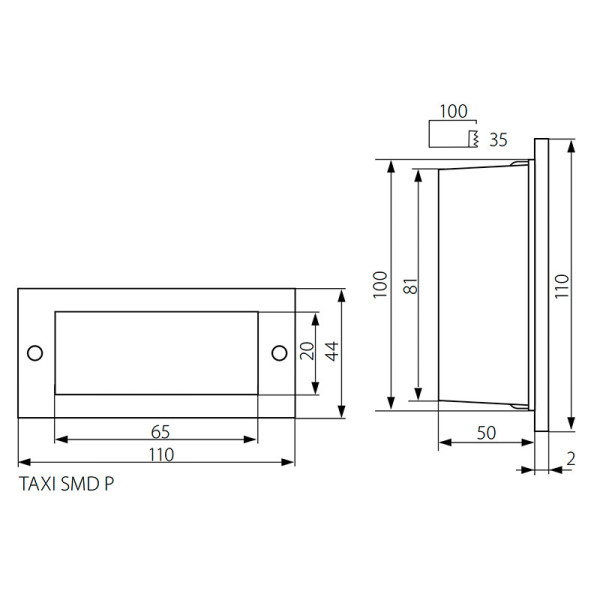 Уличный светильник KANLUX Taxi SMD P C/M-NW (26463), 100013387