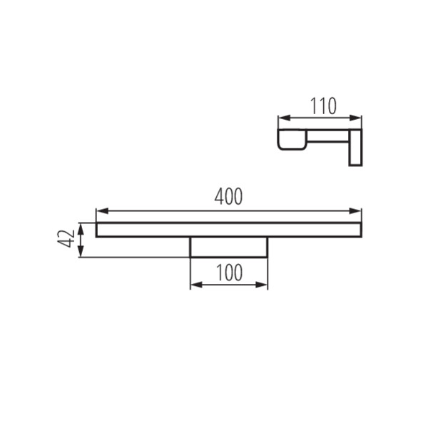 Подсветка KANLUX ASTEN IP44 8W-NW-B (26683), 100024798