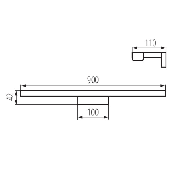 Подсветка KANLUX ASTEN IP44 15W-NW-B (26685), 100024804