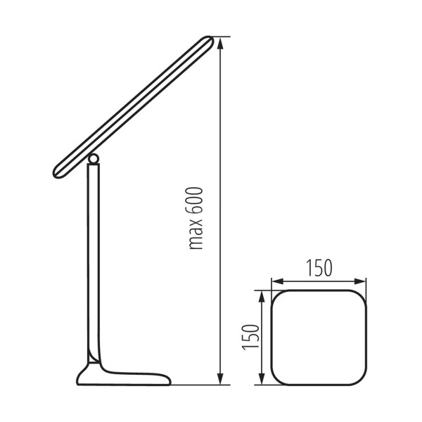 Настольная лампа KANLUX DOSAN II LED W (26694), 100024838