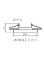 Точечный светильник KANLUX Morta CT-DTO50-SR (26716), 100012931