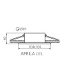 Точечный светильник KANLUX Aprila DTL-W (26739), 100013041