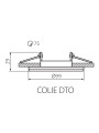 Точечный светильник KANLUX Colie DTO-W (26740), 100012957
