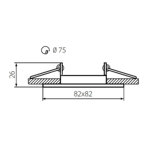Точечный светильник KANLUX Nesta DTL-W (26749), 100024557