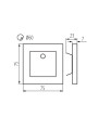 Светодиодный лестничный светильник KANLUX APUS LED PIR WW (27370), 100024597