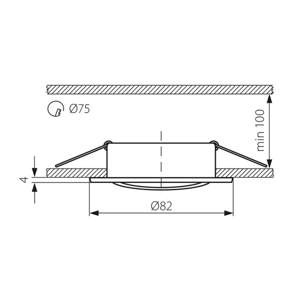 Точковий світильник KANLUX Vidi CTC-5515-C/M (2783) , 100012753