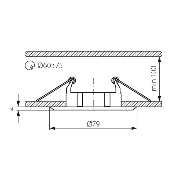 Точечный светильник KANLUX Vidi CTC-5514-MPC (2812), 100012758