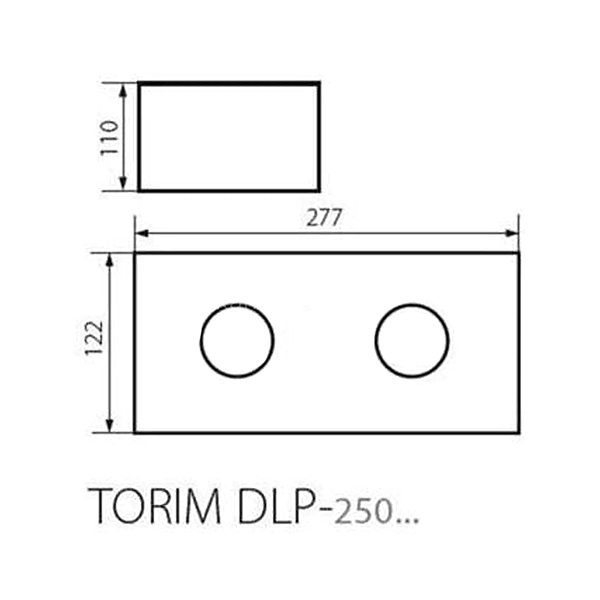 Точечный светильник KANLUX Torim DLP-250 B-W (28463), 100024590