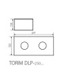 Точечный светильник KANLUX Torim DLP-250 B-W (28463), 100024590