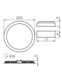 Светодиодный светильник KANLUX downlight ROUNDA V2LED24W-NW-W (28936), 100024610