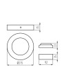 Світильник KANLUX типу downlight CARSA V2LED 18W-NW-W (28949) , 100024630