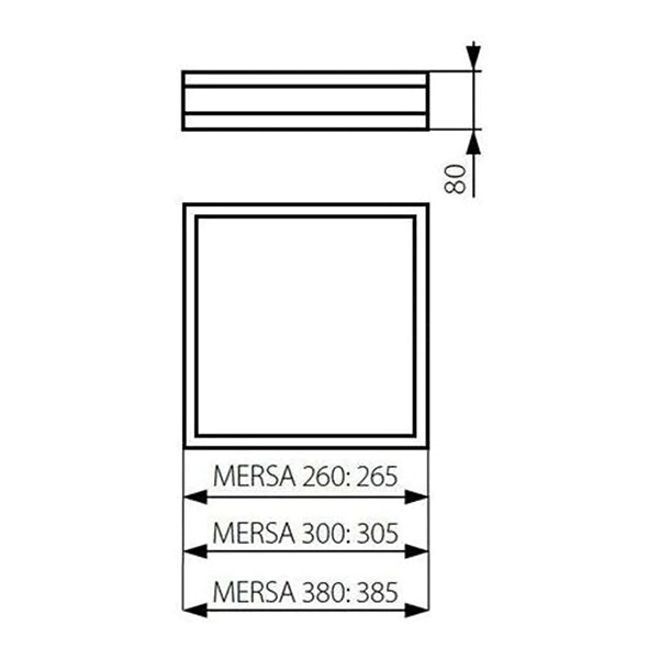 Потолочный светильник KANLUX Mersa 300-B/M (29050), 100024649