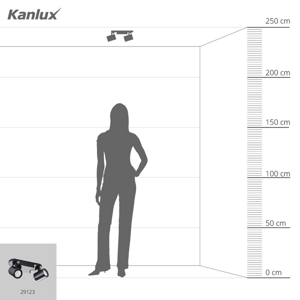 Точечный светильник KANLUX LAURIN EL-2I B (29123), 100024642