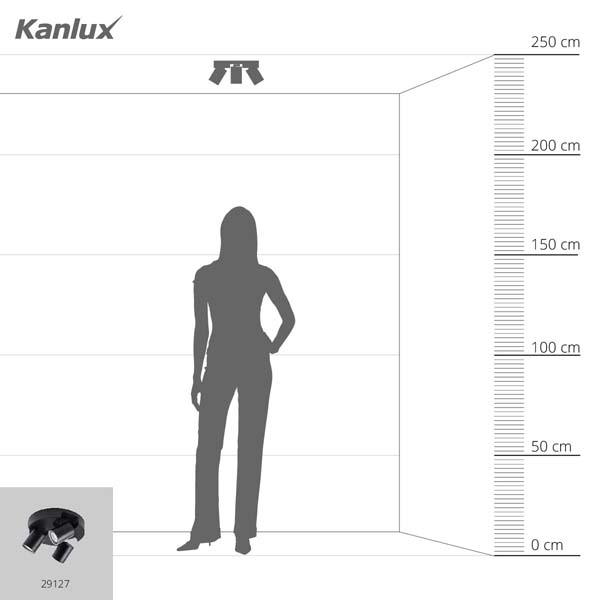 Светодиодный светильник KANLUX LAURIN EL-3O B (29127), 100025037