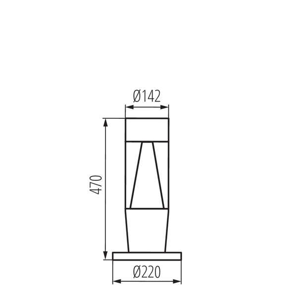 Вуличний світильник KANLUX INVO TR 47-O-GR (29175) , 100024627