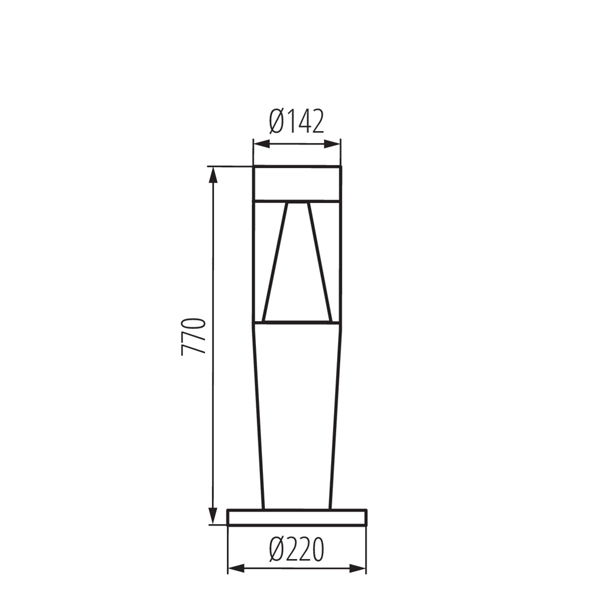 Вуличний світильник KANLUX INVO TR 77-O-GR (29176) , 100024628