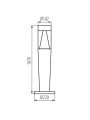Вуличний світильник KANLUX INVO TR 107-O-GR (29177) , 100024629