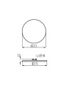 Стельовий світильник Kanlux 29597 Arel LED DO 25W-WW (29597) , 100024718