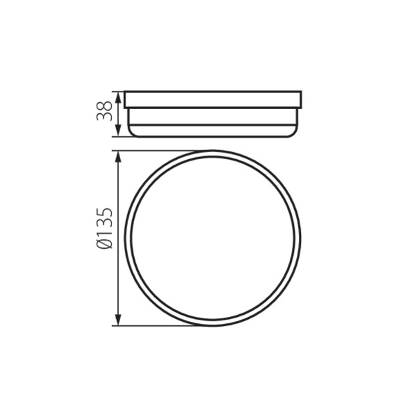 Світлодіодний світильник KANLUX TOLU O LED IP54 9W-NW-W (31497) , 100024991