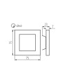 Светодиодный лестничный светильник KANLUX APUS LED NW (32488), 100024740