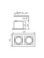Точечный светильник KANLUX MATEO ES DLP-250-B (32932), 100024743