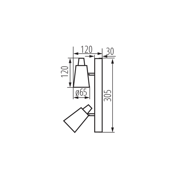 Точковий світильник KANLUX SEMPRA EL-2I W-SR (33092) , 100024724