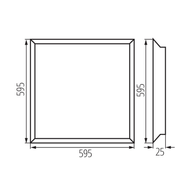 Светодиодный светильник KANLUX BLINGO IPRN38W 6060NW (33174), 100024901