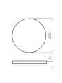 Светодиодный светильник KANLUX BENO 24W NW-O-SE GR (33345), 100024770