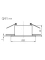 Точечный светильник KANLUX GLOZO DSO G/W (36220), 100024942