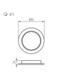 Светодиодный светильник KANLUX downlight TAVO LED DO 5W-NW (36510), 100024898