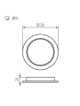 Светодиодный светильник KANLUX downlight TAVO LED DO 9W-NW (36511), 100024899