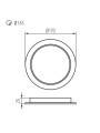 Светодиодный светильник KANLUX downlight TAVO LED DO 18W-NW (36513), 100024911