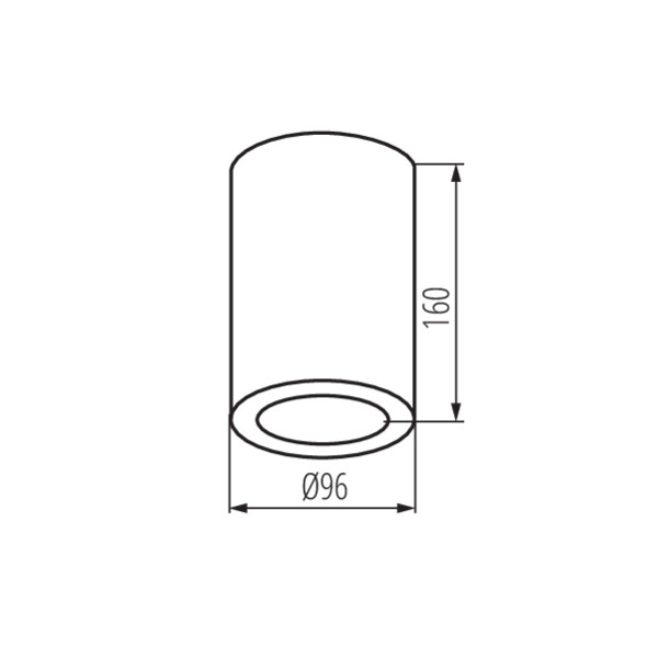 Точечный светильник KANLUX AQILO E27 IP65 DSO-GR (36643), 100024970