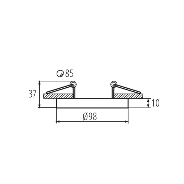 Точечный светильник KANLUX TINY BORD DTO-B (37165), 100024973
