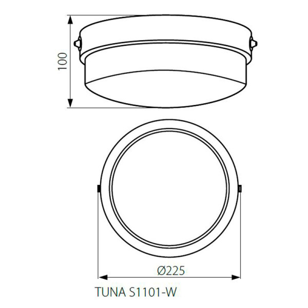 Стельовий світильник KANLUX Tuna S1101-W (4260) , 100013241