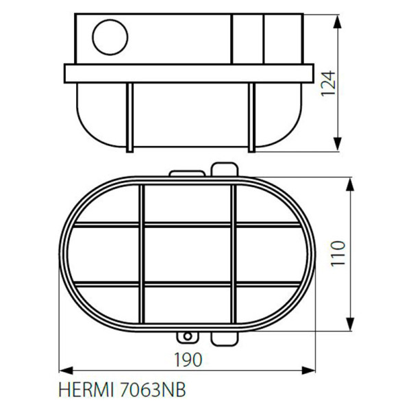 Стельовий світильник KANLUX Hermi 7063NB (70524) , 100013300