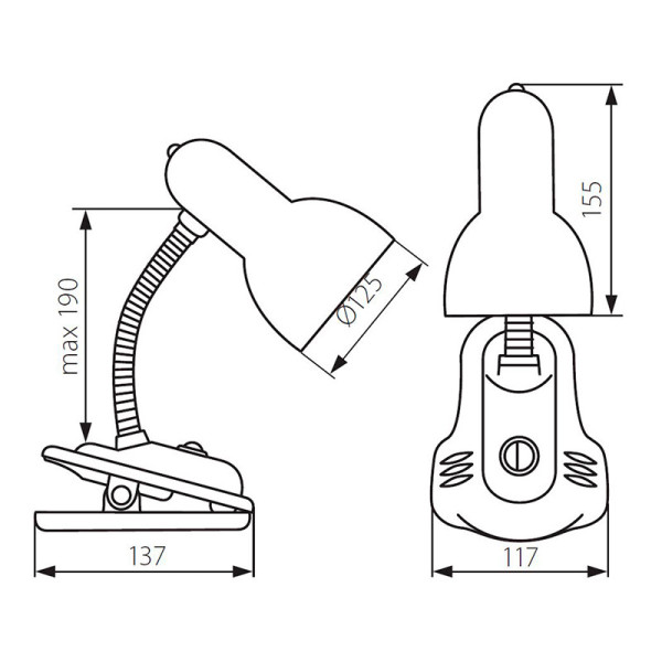 Настольная лампа KANLUX Suzi HR-60-PK (7153), 100013438