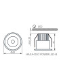 Точечный светильник KANLUX Haxa-dso POWER LED-B (8103), 100012991