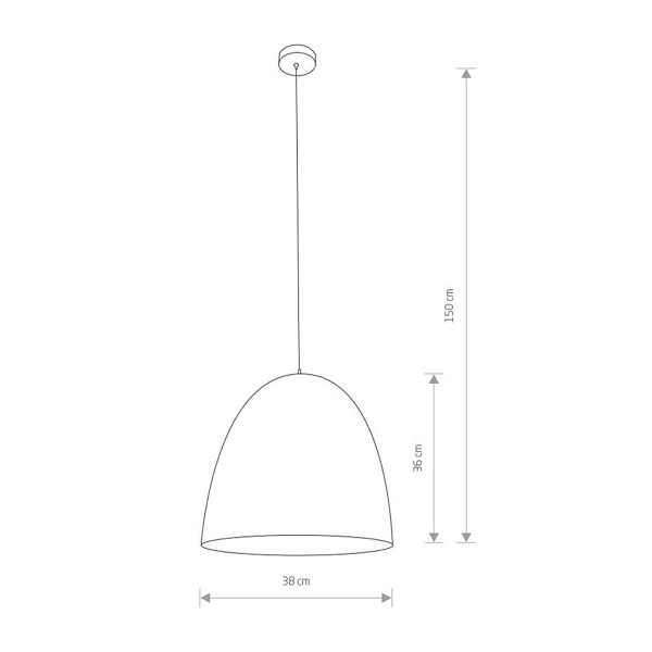 Подвесной светильник Nowodvorski Egg M E27 1x40W IP20 Wh (10323), 100022961