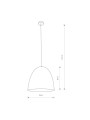 Подвесной светильник Nowodvorski Egg M E27 1x40W IP20 Wh (10323), 100022961