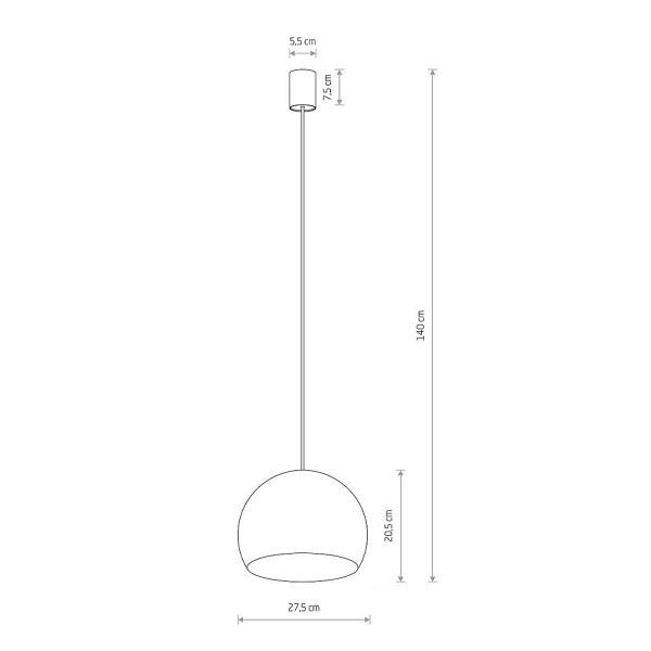 Подвесной светильник Nowodvorski Candy I Zwis GU10 1x35W IP20 Bl (10334), 100022964