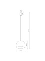 Подвесной светильник Nowodvorski Candy I Zwis GU10 1x35W IP20 Bl (10334), 100022964