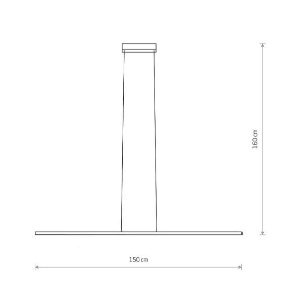 Подвесной светильник Nowodvorski Bar LED 1x30W 3000K 1000Lm IP20 Bl (10364), 100022975