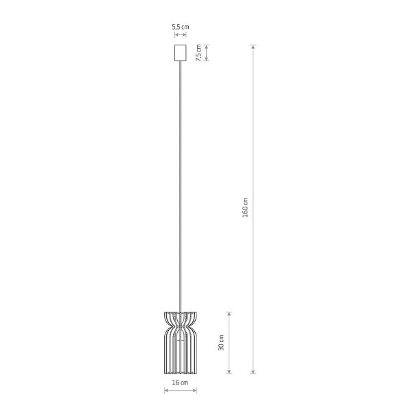 Подвесной светильник Nowodvorski Kymi B E27 1x60W IP20 Вeige (10571), 100023044