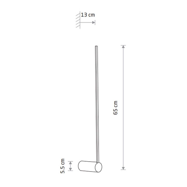 Светильник Nowodvorski Arm M Led 1x10W 4000K 390Lm IP20 Bl (10855), 100023120
