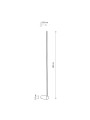 Светильник Nowodvorski Arm L Led 1x14W 4000K 550Lm IP20 Bl (10856), 100023121