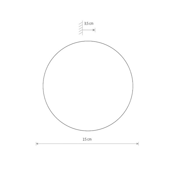 Світильник Nowodvorski Ring Timber Led S 1x7W 3000K 60Lm IP20 Brown (11288) , 100024477