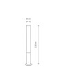 Светильник уличный Nowodvorski Mia M Led 1x30W 3000K 2500Lm IP54 Bk (11374), 100024464